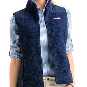 Vineyard Vines Solid Sea View Quilted Vest Navy
